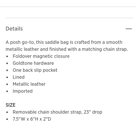 Marc Jacobs Avenue Metallic Leather Crossbody - Picture 7 of 7